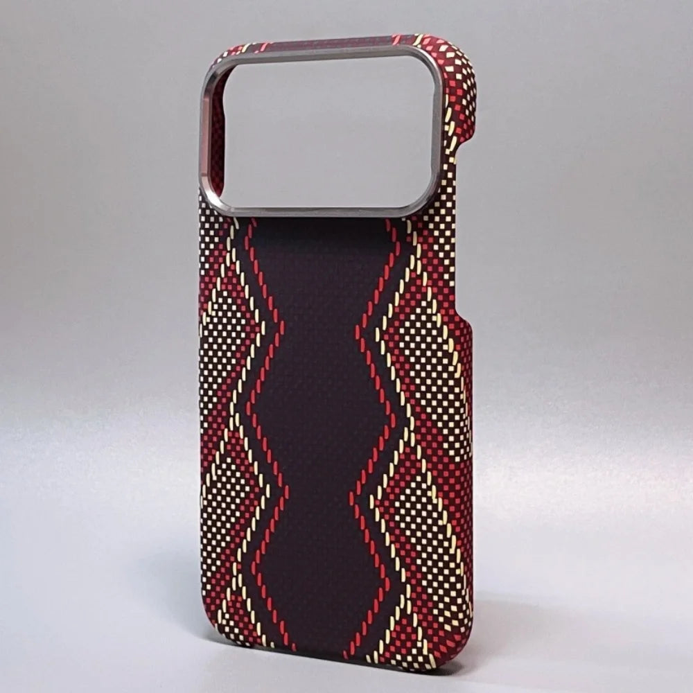 Luxury Kevlar Carbon Case – iPhone 17 Pro Max | Metal Lens, Shockproof