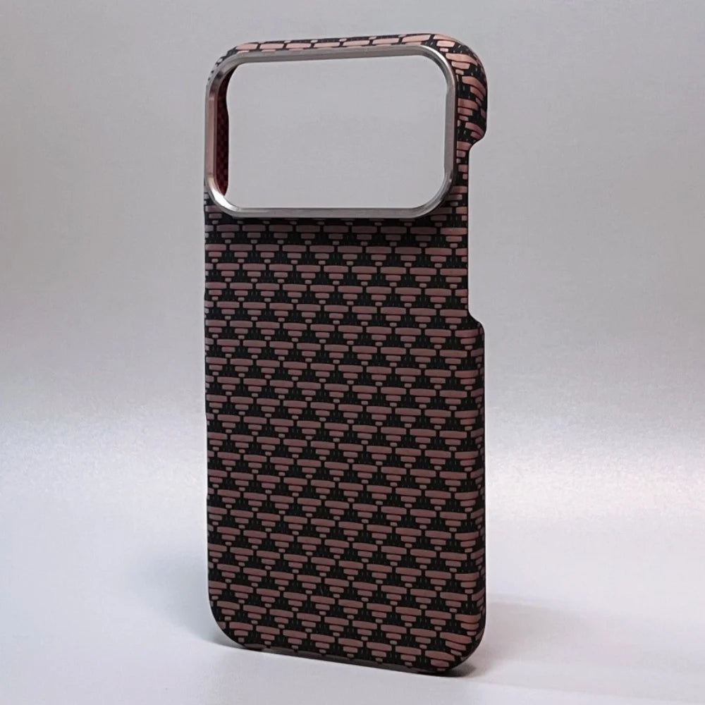 Luxury Kevlar Carbon Case – iPhone 17 Pro Max | Metal Lens, Shockproof