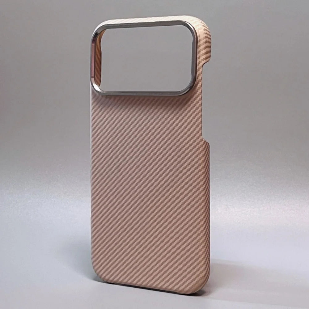 Luxury Kevlar Carbon Case – iPhone 17 Pro Max | Metal Lens, Shockproof