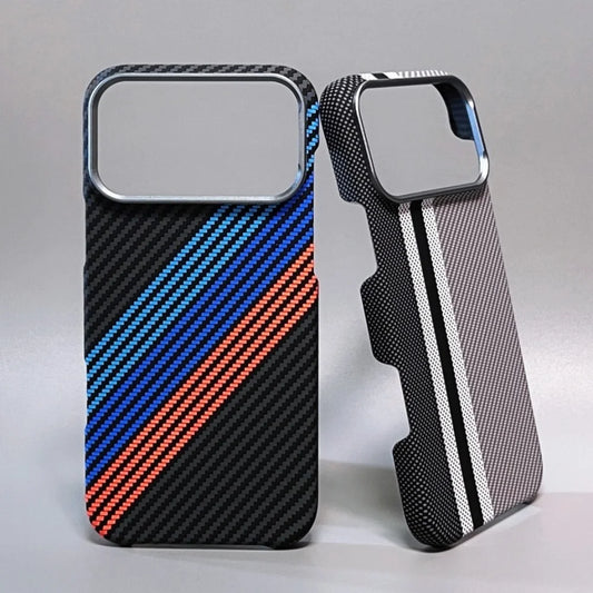 Luxury Kevlar Carbon Case – iPhone 17 Pro Max | Metal Lens, Shockproof